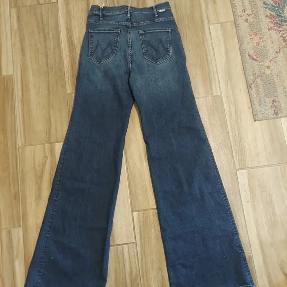 Mother Jeans denim sz 29 The Hustler Roller Heel High Rise high fidelity - Picture 2 of 8